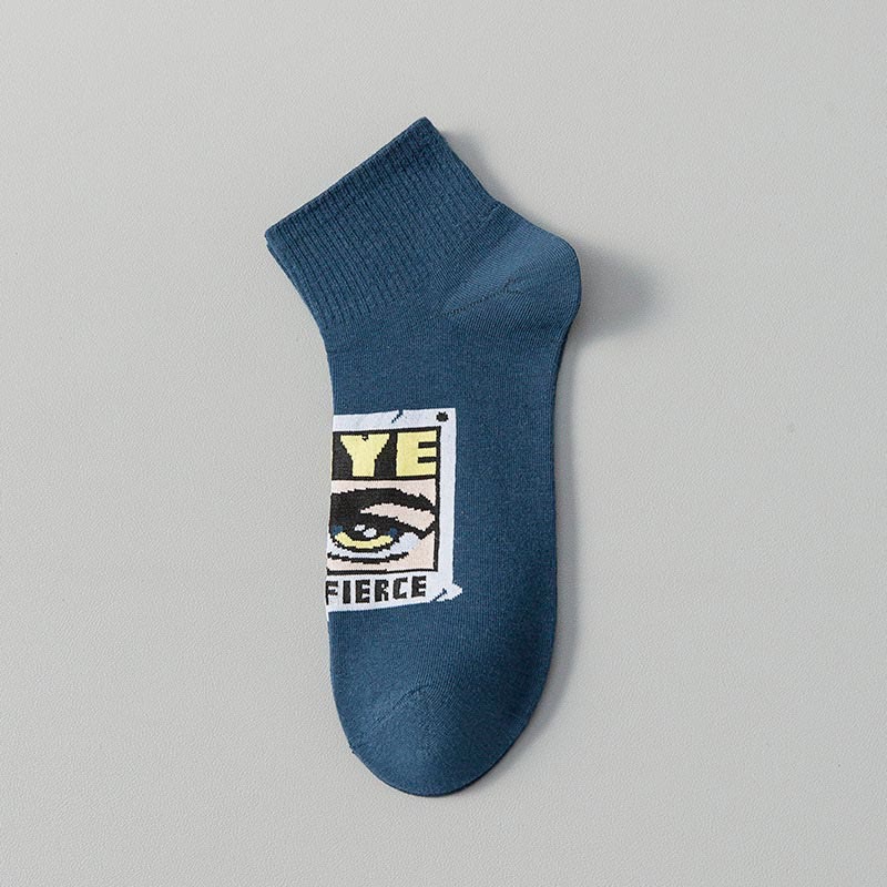 Plus Size Trendy Funny Ankle Socks(5 Pairs)