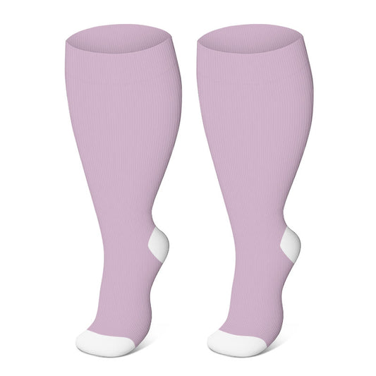 Free Today: Plus Size Purple Compression Socks