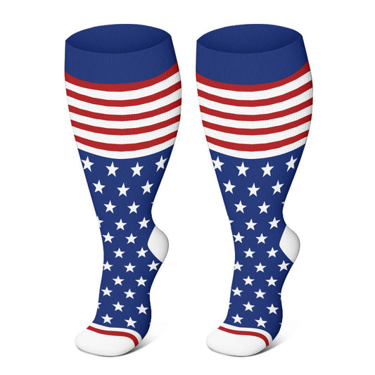 Free Today: Plus Size Little Star Compression Socks