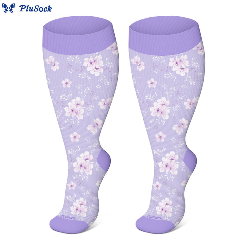 Plus Size Blossom Compression Socks - image 2
