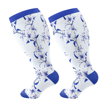 Plusock Plus Size Blossom Compression Socks(3 Pairs) - image 7