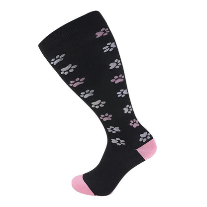 Plusock Plus Size Dog Footprints Pineapple Compression Socks 2XL-7XL - image 14