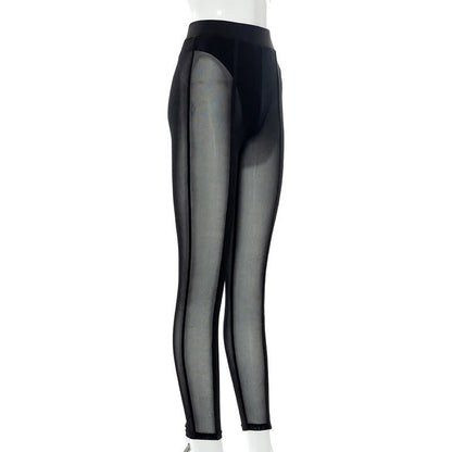 Sexy High Waist See Through Mesh Hip Lifting Shaping Hosiery