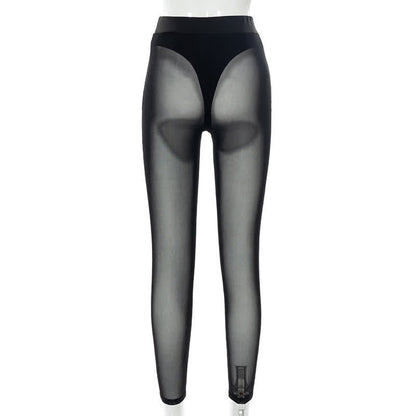 Sexy High Waist See Through Mesh Hip Lifting Shaping Hosiery