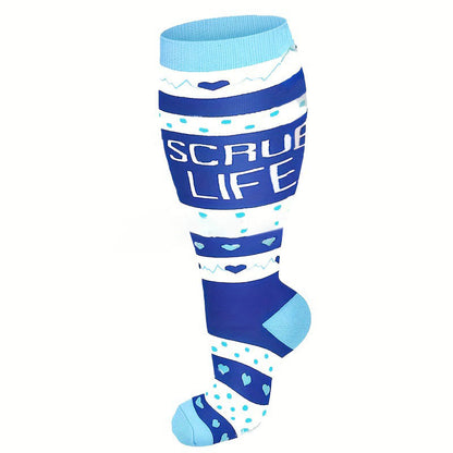 Plusock Plus Size Medical Devices Pattern Compression Socks - image 3