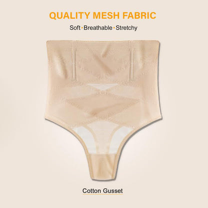 Thin Crossover High Waist Shaping Mesh Thong