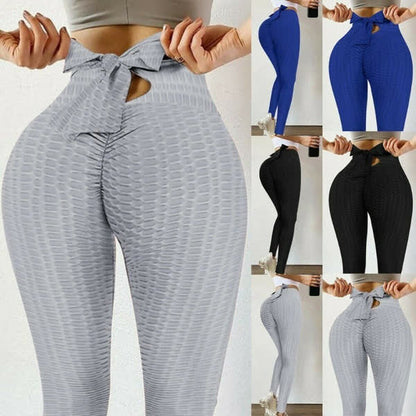 Plusock Bow Bubble Butt Lifting Sports Legging - image 2