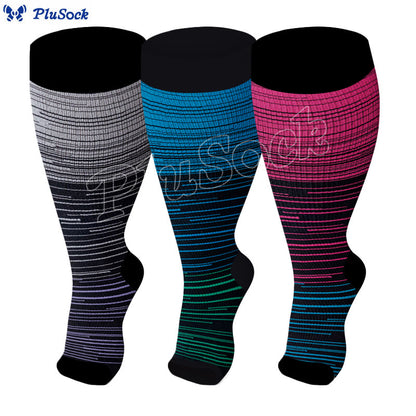 Plus Size Open Toe Compression Socks