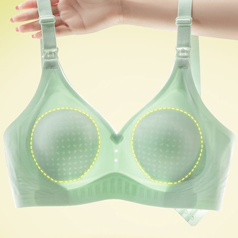 Solid Color Thin Wireless Nursing Bra