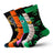 Plusock  Halloween Holiday Cotton Fashion Crew Socks(5 Pairs)