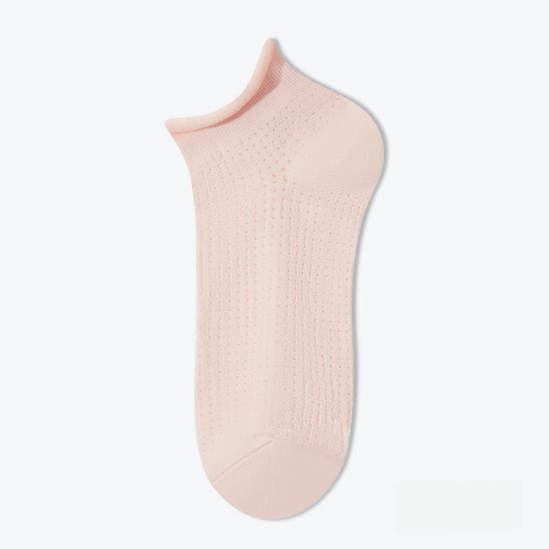 Elasticity Mesh Soft Cotton Ankle Socks(10 Pairs)