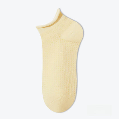 Elasticity Mesh Soft Cotton Ankle Socks(10 Pairs)