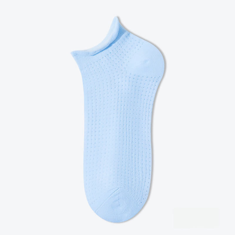 Elasticity Mesh Soft Cotton Ankle Socks(10 Pairs)