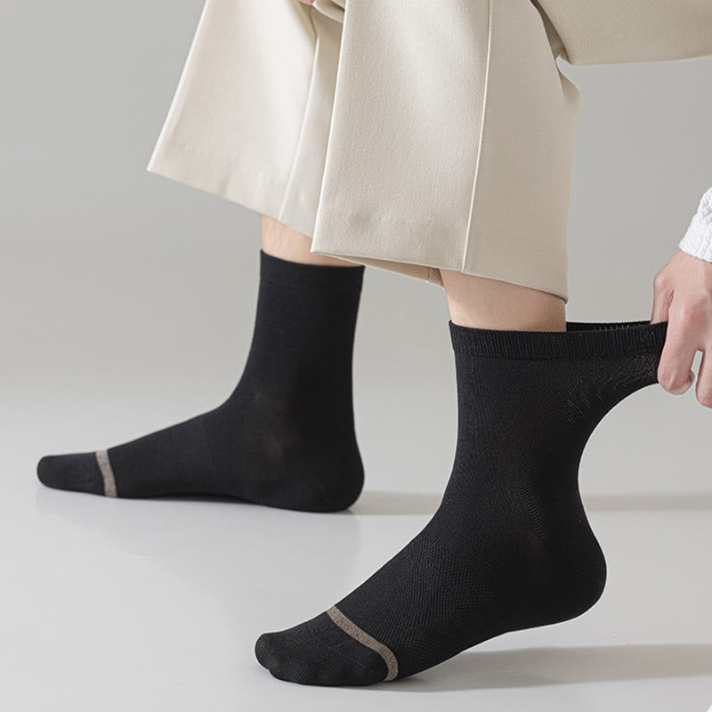 Plus Size Business Style Quarter Socks(5 Pairs)