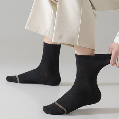 Plus Size Business Style Quarter Socks(5 Pairs)