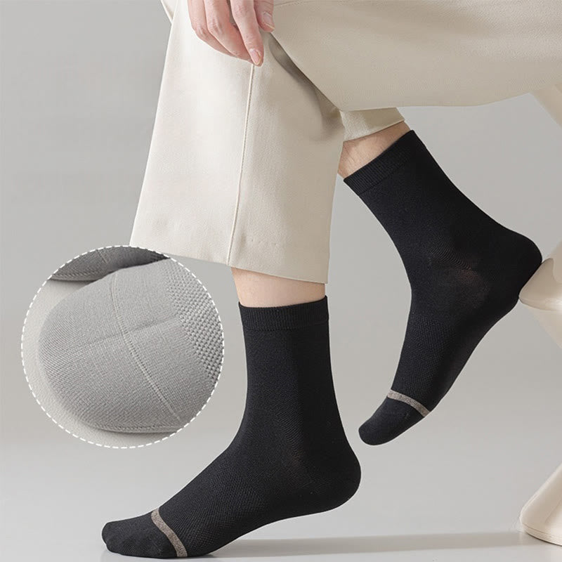 Plus Size Business Style Quarter Socks(5 Pairs)