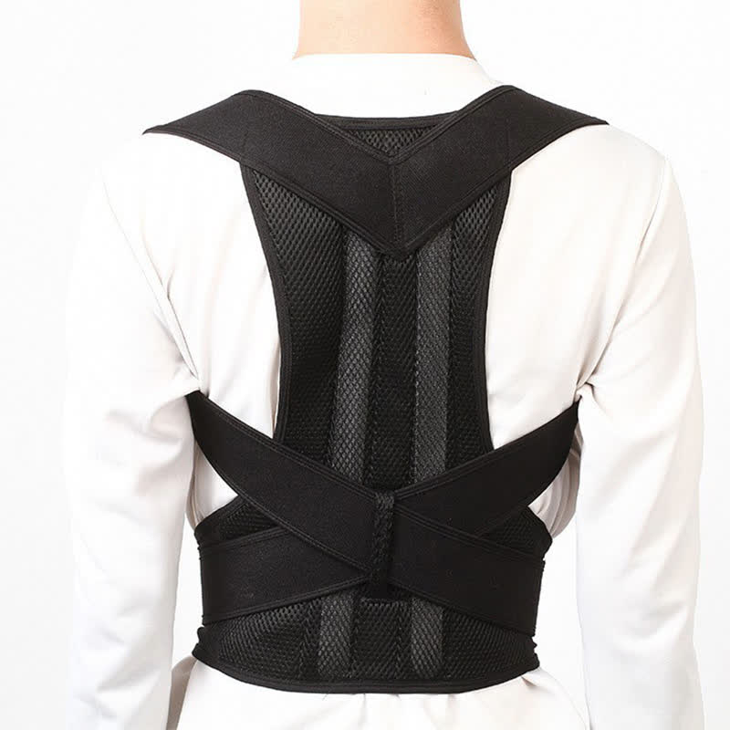 Plusock Posture Correction Belt Back Shoulder Brace(2 Packs) - Black - 3XL - image 5