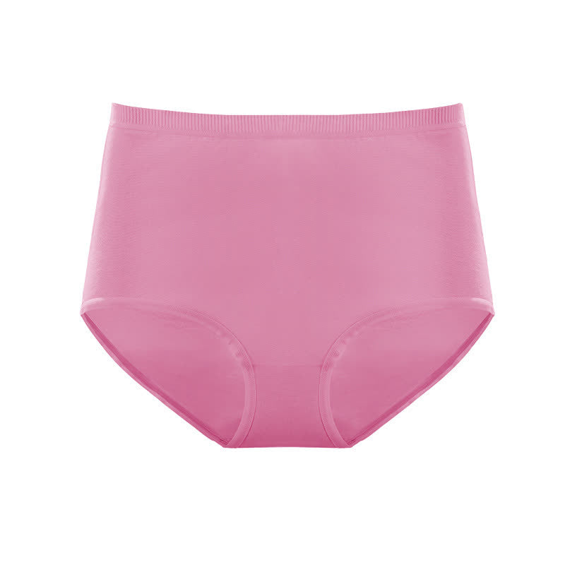 High Waist Seamless Breathable Cotton Brief(3 Packs)