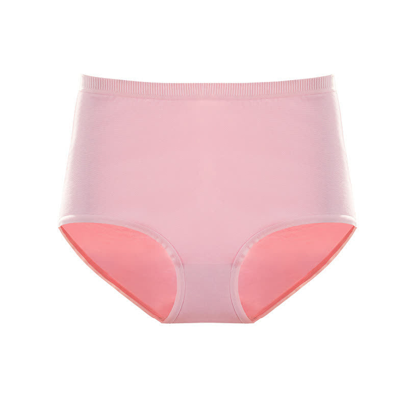 High Waist Seamless Breathable Cotton Brief(3 Packs)
