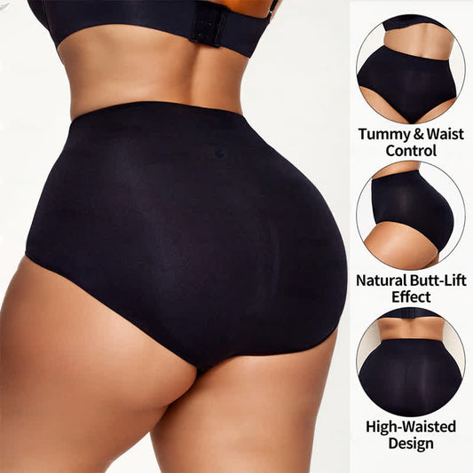 Comfortable High-Waist Tummy Control Shaping Brief
