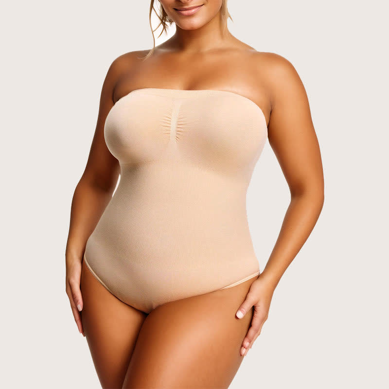 Ultra Light Strapless Seamless Tummy Tuck Shapewear Bodysuit
