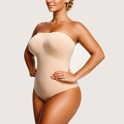 Ultra Light Strapless Seamless Tummy Tuck Shapewear Bodysuit