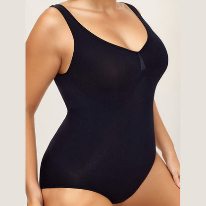 Black Hip Lift Seamless Shapewear Bodysuit One Piece