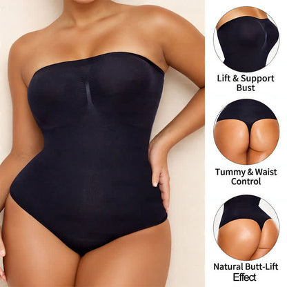 Ultra Light Strapless Seamless Tummy Tuck Shapewear Bodysuit