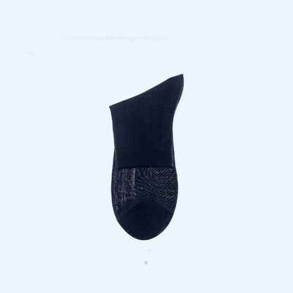Plus Size Transparent Ice Silk Ankle Socks(4 Pairs)