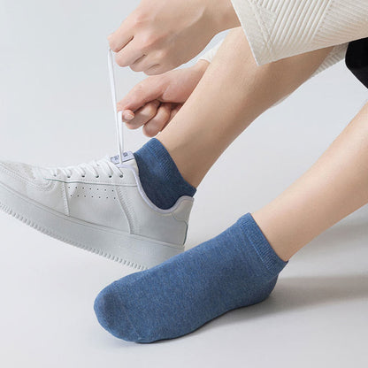 Plus Size Seamless Process Ankle Socks(8 Pairs)