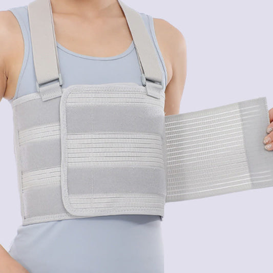 Gray Adjustable Rib Fixation Brace