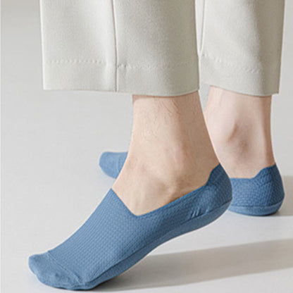 Plus Size Classic Waffle No Show Socks(6 Pairs)