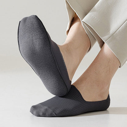 Plus Size Classic Waffle No Show Socks(6 Pairs)