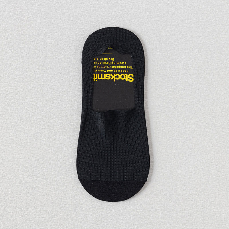 Plus Size Classic Waffle No Show Socks(6 Pairs)