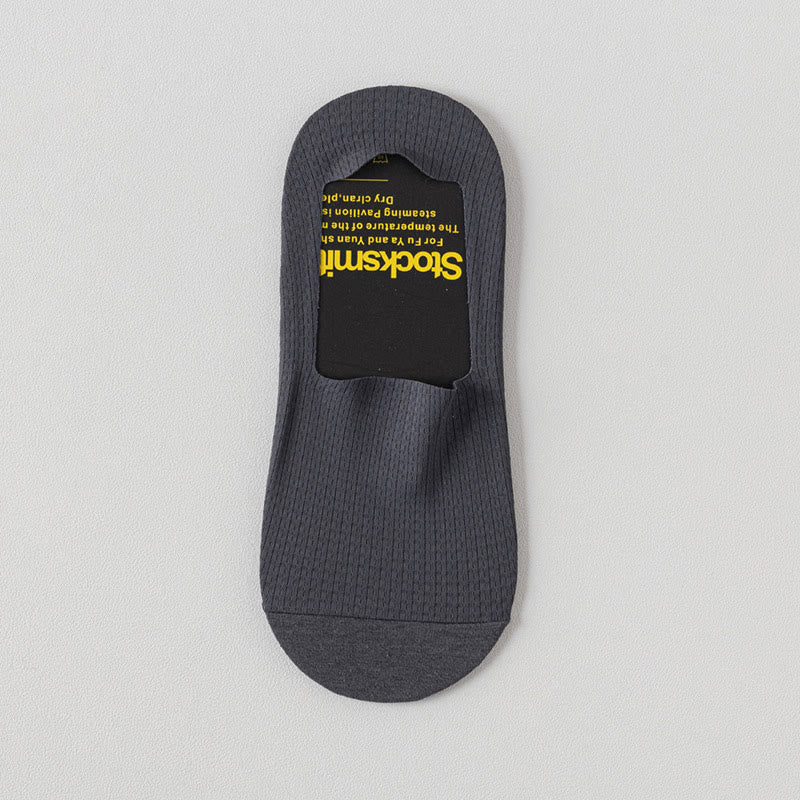 Plus Size Classic Waffle No Show Socks(6 Pairs)