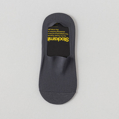 Plus Size Classic Waffle No Show Socks(6 Pairs)