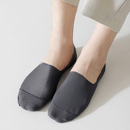 Plus Size Classic Waffle No Show Socks(6 Pairs)