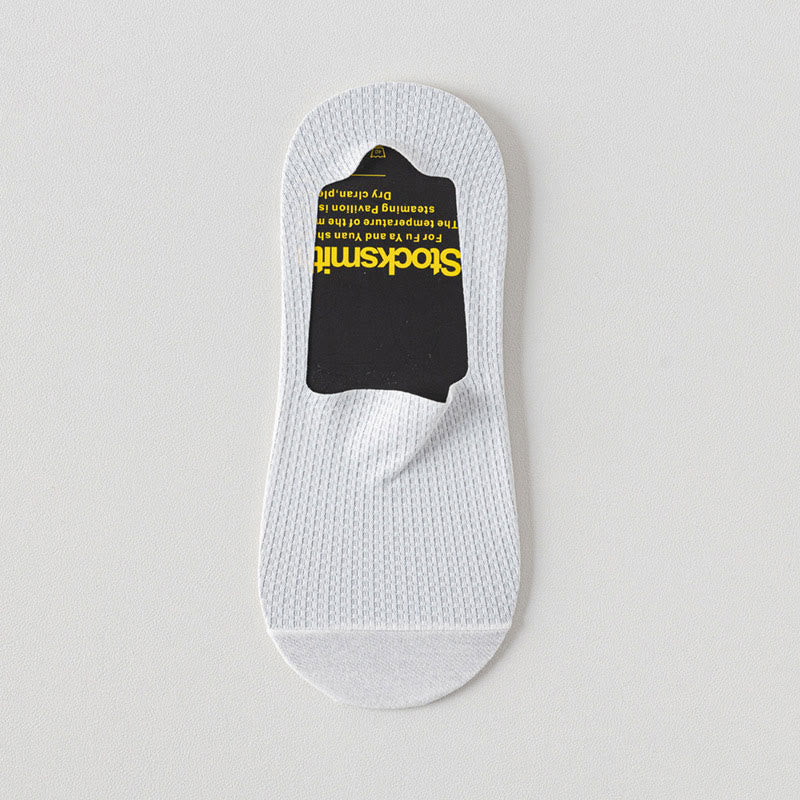 Plus Size Classic Waffle No Show Socks(6 Pairs)