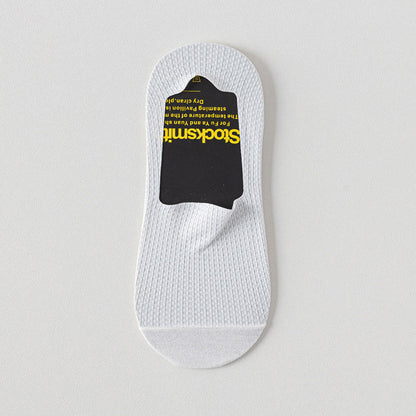 Plus Size Classic Waffle No Show Socks(6 Pairs)