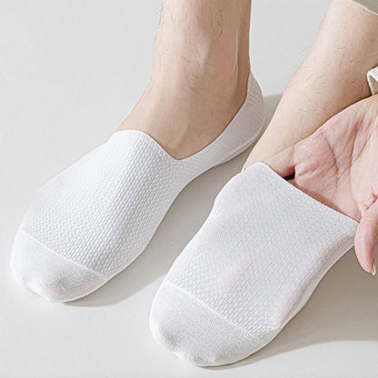 Plus Size Classic Waffle No Show Socks(6 Pairs)
