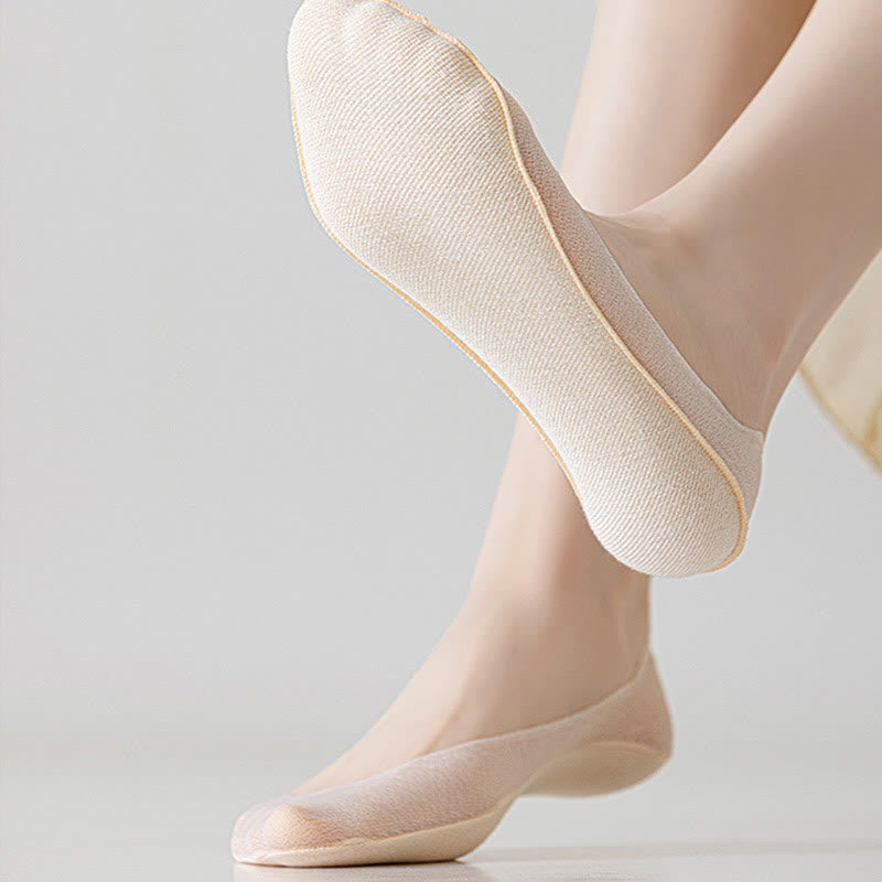 Candy Color Seamless No Show Socks(7 Pairs)