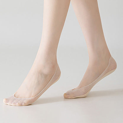 Candy Color Seamless No Show Socks(7 Pairs)