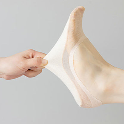 Letter Jacquard No Show Socks(9 Pairs)