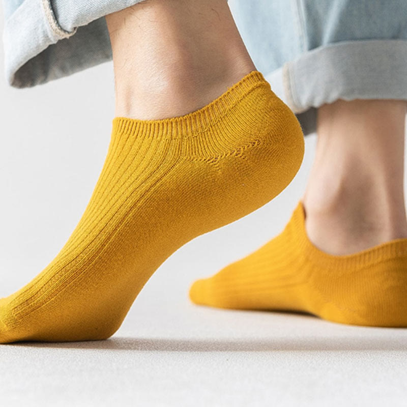 Plus Size Simple Color Ankle Socks(9 Pairs)