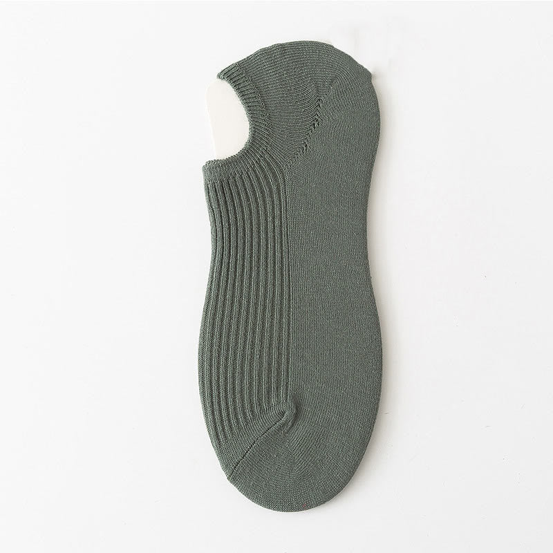 Plus Size Simple Color Ankle Socks(9 Pairs)