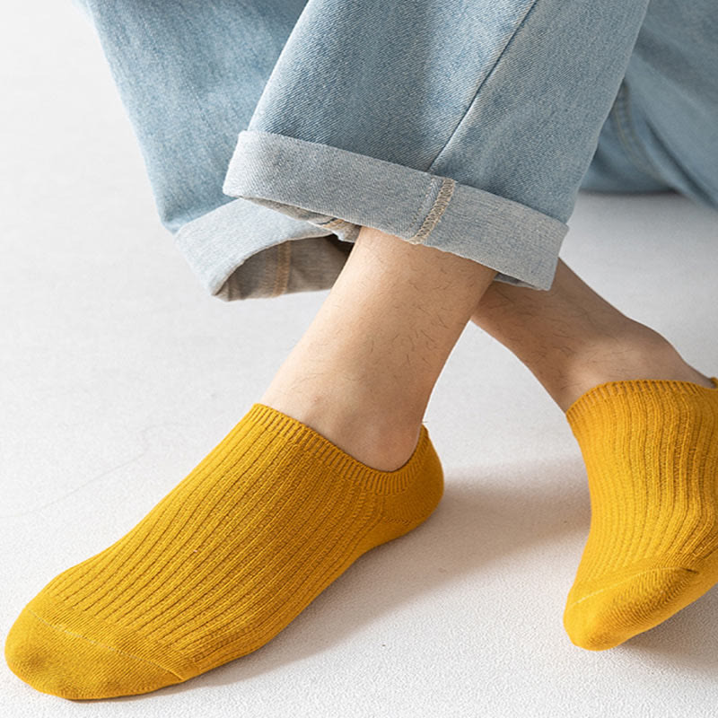 Plus Size Simple Color Ankle Socks(9 Pairs)