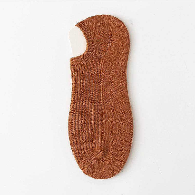 Plus Size Simple Color Ankle Socks(9 Pairs)