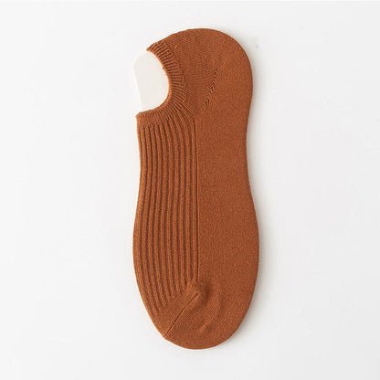 Plus Size Simple Color Ankle Socks(9 Pairs)