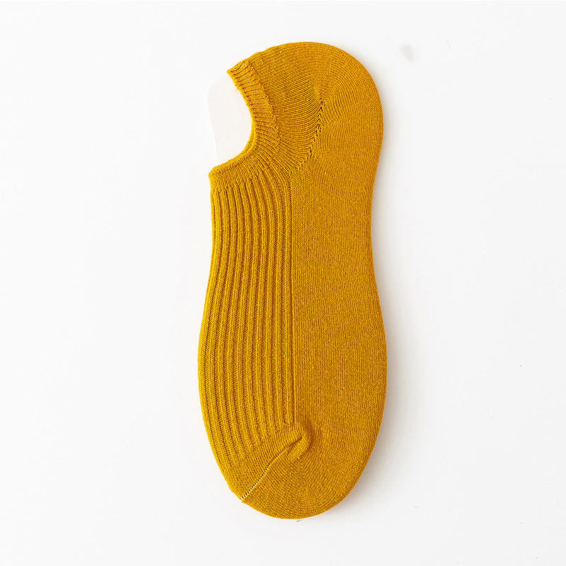 Plus Size Simple Color Ankle Socks(9 Pairs)