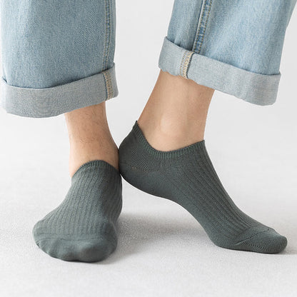 Plus Size Simple Color Ankle Socks(9 Pairs)